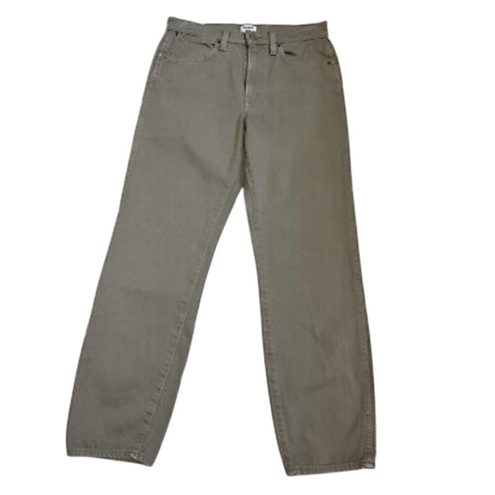 Women’s 28 Sunday Best Aritzia Khaki Straight Leg Pants 100% Cotton Olive